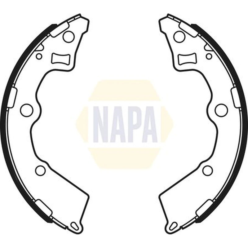 NAPA Brake Shoe Set Axle Kit NBS1064