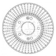 Key Parts 2 x Vented Front Brake Discs KBD4495-x2