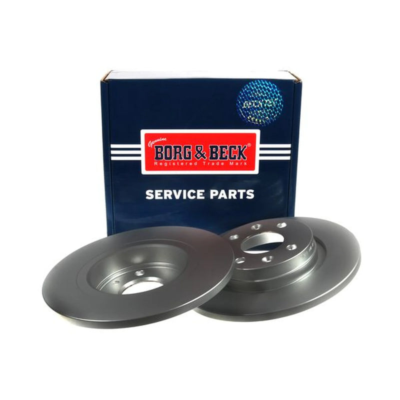 Borg & Beck 2 x Solid Front Brake Discs BBD4818-x2