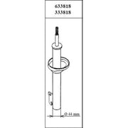 KYB Shock Absorber Damper Strut Front 633818