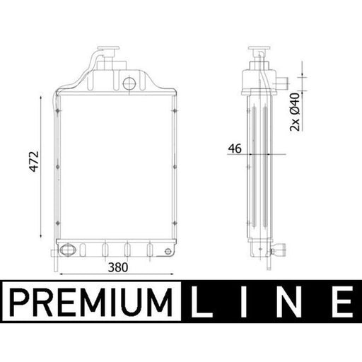 Mahle Engine Radiator CR 2303 000P
