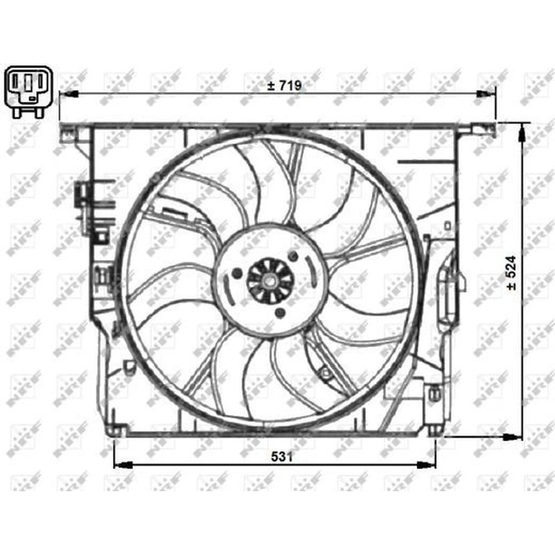 NRF Engine Cooling Fan 47727