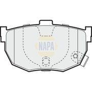 NAPA Rear Brake Pad Set NBP1811