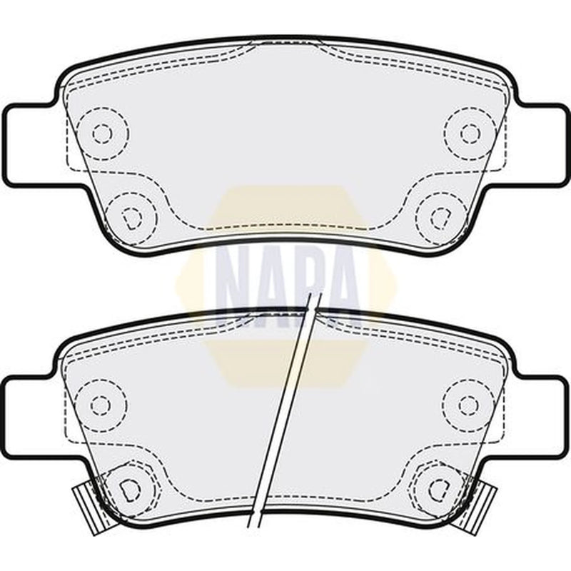 NAPA Rear Brake Pad Set NBP1005