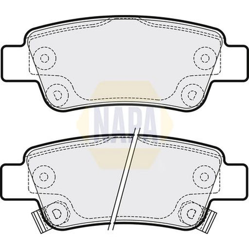 NAPA Rear Brake Pad Set NBP1005