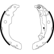 Mintex Brake Shoe Set Axle Kit MFR576