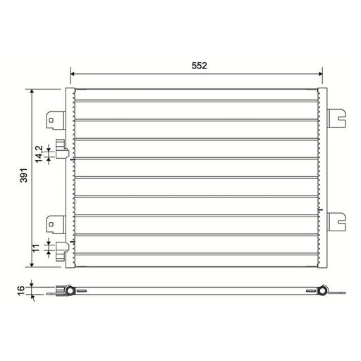 Valeo Air Conditioning Condenser 817701