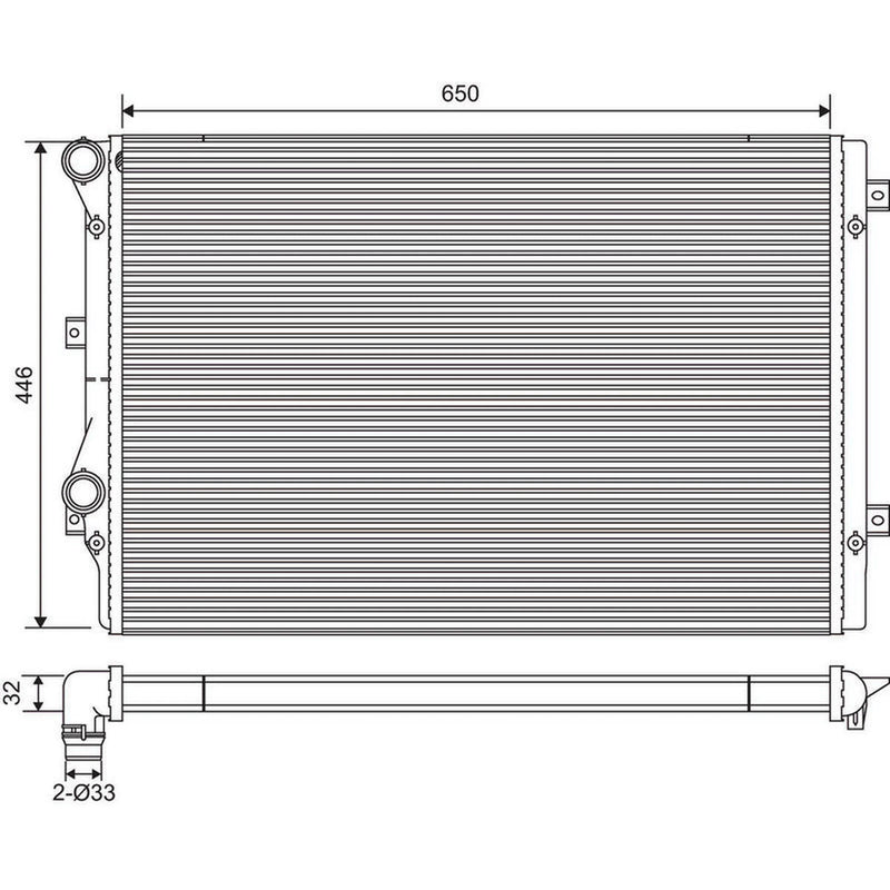 Valeo Engine Radiator 734413