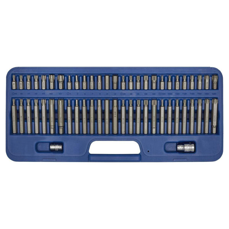 Sealey Security TRX-Star*/Hex/Ribe/Spline Bit Set 56pc 3/8" & 1/2"Sq Drive Sealey  - Town Parts