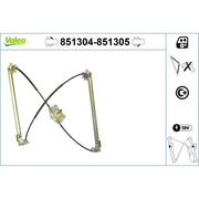 Valeo Electric Window Regulator Lifter Left Front 851304