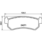 Mintex Rear Brake Pad Set MDB2611