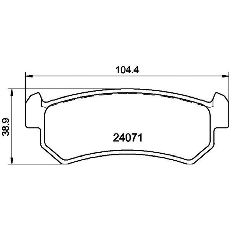 Mintex Rear Brake Pad Set MDB2611