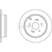 Fahren Rear Brake Solid Discs & Pads fits Honda Cr-V 2001-2007 2.0 2.2