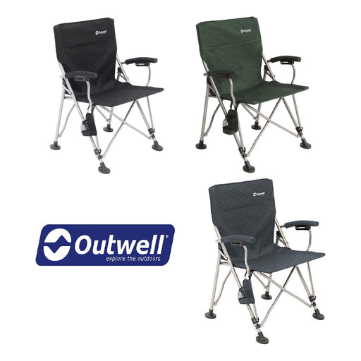 Campo Foldable Camping Chair with Padded Armrests - Outwell - Van Life Living