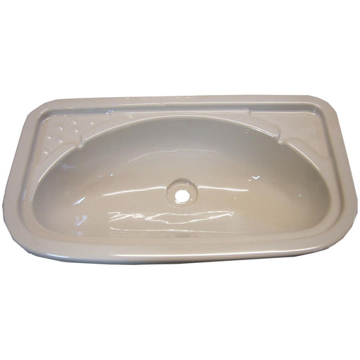 Caravan Motorhome Camper Boat Bathroom Ivory Plastic Vanity Sink - Grove - Van Life Living