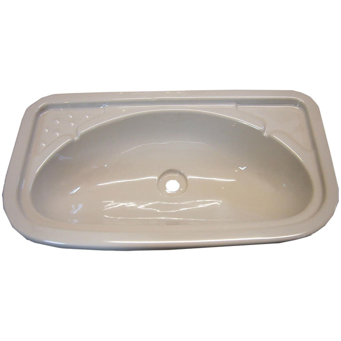 Caravan Motorhome Camper Boat Bathroom Ivory Plastic Vanity Sink - Grove - Van Life Living