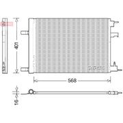 Denso Air Conditioning Condenser fits Chevrolet Cruze 2009 on 1.6 1.8