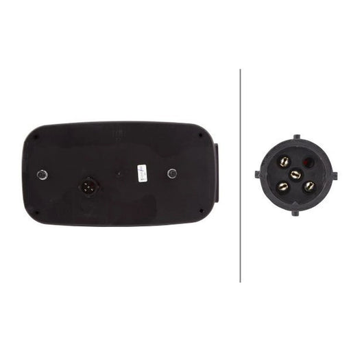 Hella Tail Light / Lamp P21W Right 2VB 998 232-021