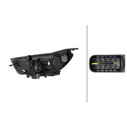 Hella Headlight Headlamp H7 Left 1LG 354 862-031