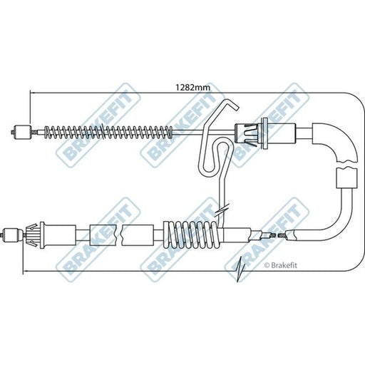 Apec Handbrake Cable Right Rear BBC3180