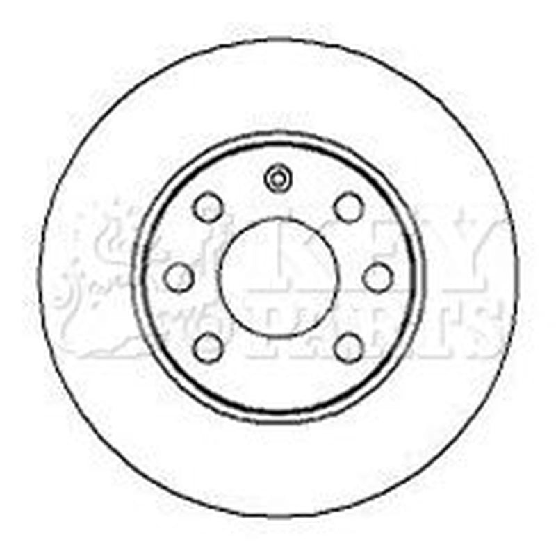 Key Parts 2 x Solid Front Brake Discs KBD4258-x2
