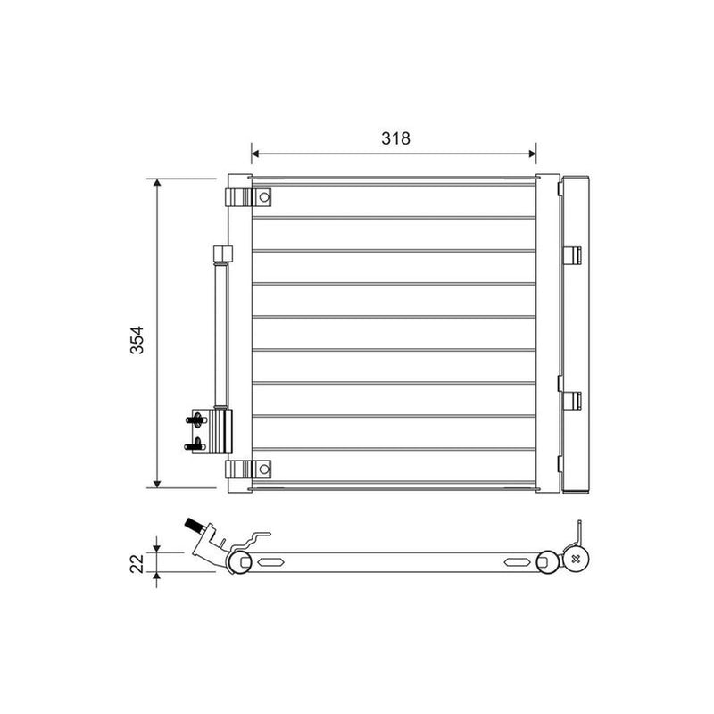 Valeo Air Conditioning Condenser 822758