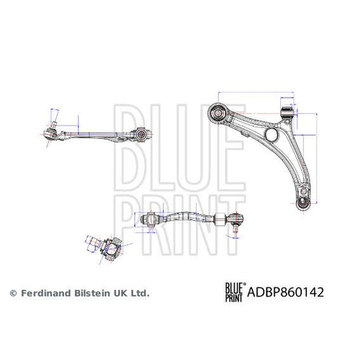 Blue Print Control/Trailing Arm Front Right ADBP860142