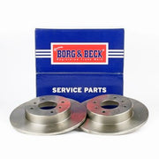 Borg & Beck 2 x Solid Rear Brake Discs BBD4295-x2