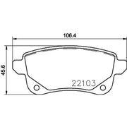 DON Rear Brake Pad Set PCP1586