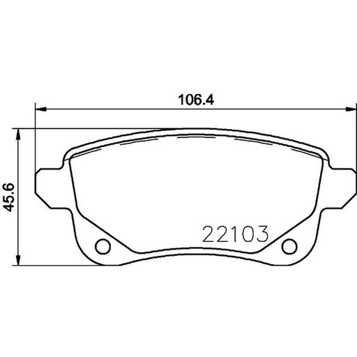 Mintex Rear Brake Pad Set MDB3765