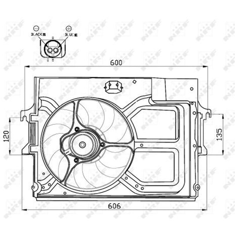NRF Engine Cooling Fan 47490