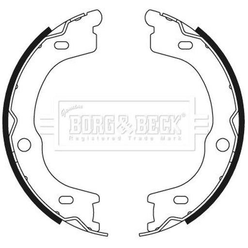 Borg & Beck Parking Brake Shoe Set BBS6499