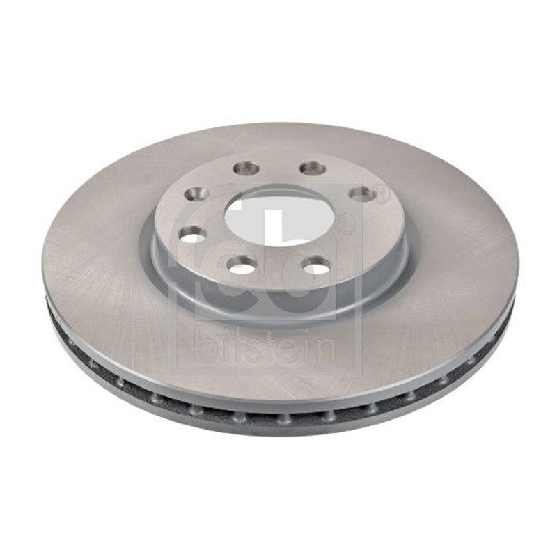 Febi 2 x Internally Vented Front Brake Discs 19509-x2