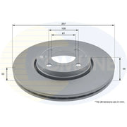 Comline 2 x Vented Front Brake Discs ADC1597V-x2