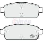 Fahren Rear Brake Pad Set fits Chevrolet Aveo 2013 on 1.4