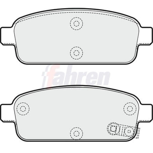 Fahren Rear Brake Pad Set fits Chevrolet Aveo 2013 on 1.4