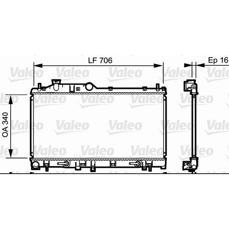 Valeo Engine Radiator 735212
