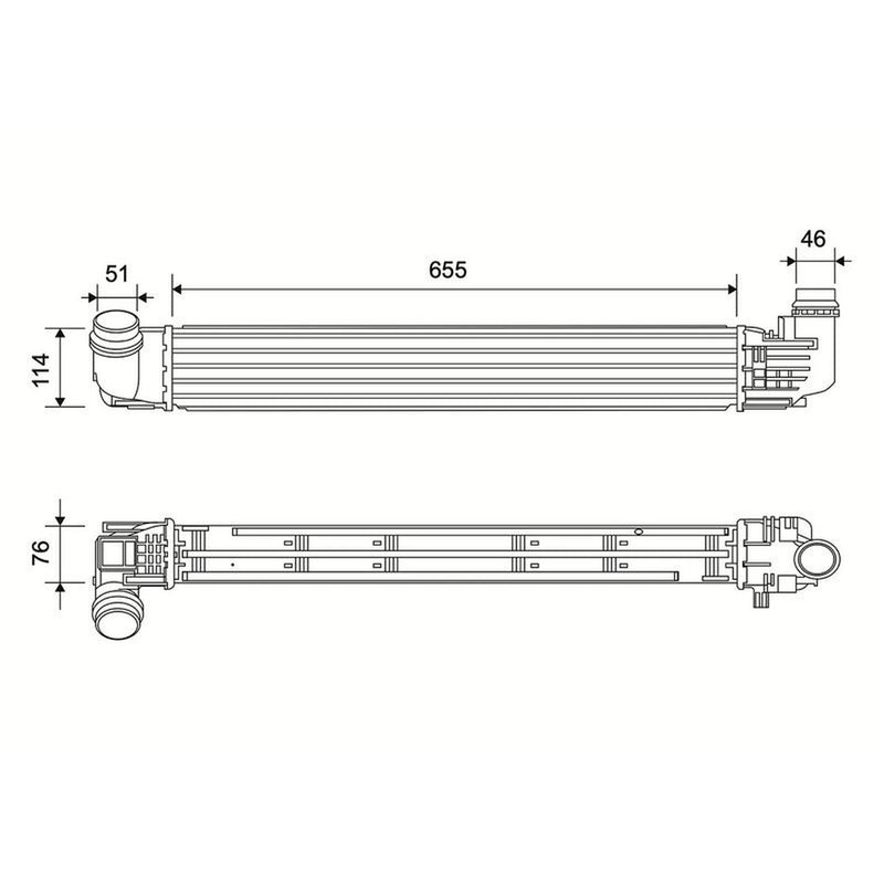 Valeo Intercooler (Charge Air Cooler) 822940