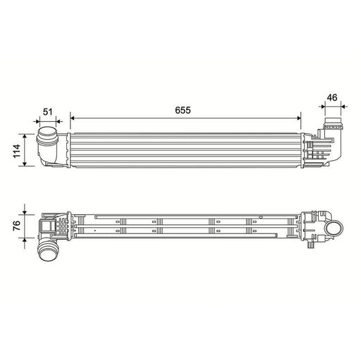 Valeo Intercooler (Charge Air Cooler) 822940