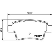 Mintex Rear Brake Pad Set MDB2779