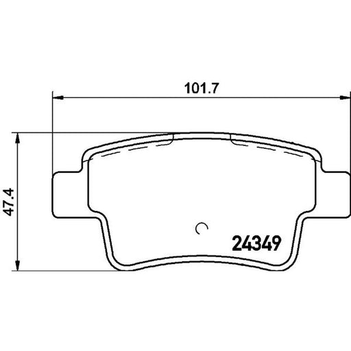 Mintex Rear Brake Pad Set MDB2779