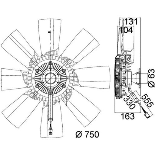 Mahle Engine Cooling Fan CFF 473 000P
