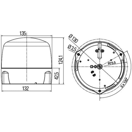 Hella Strobe-Type Beacon High 2XD 012 878-001