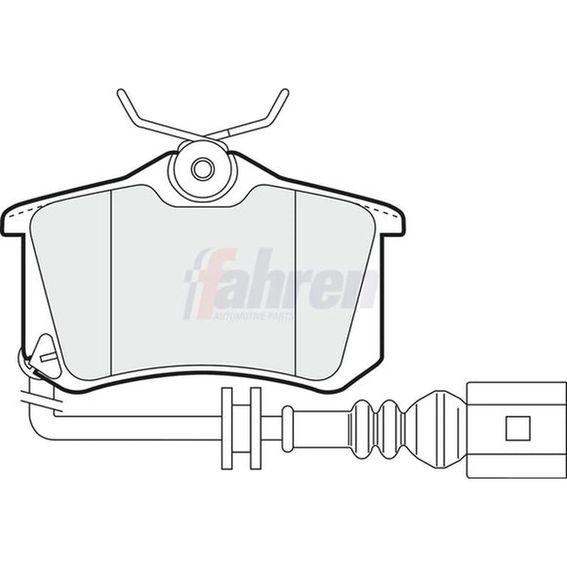 Fahren Rear Brake Pad Set FBP3007