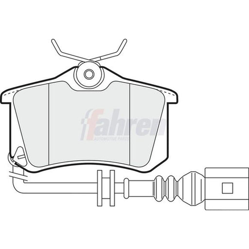 Fahren Rear Brake Pad Set fits Seat Ibiza 2002-2009 1.4 1.8 1.9 2.0