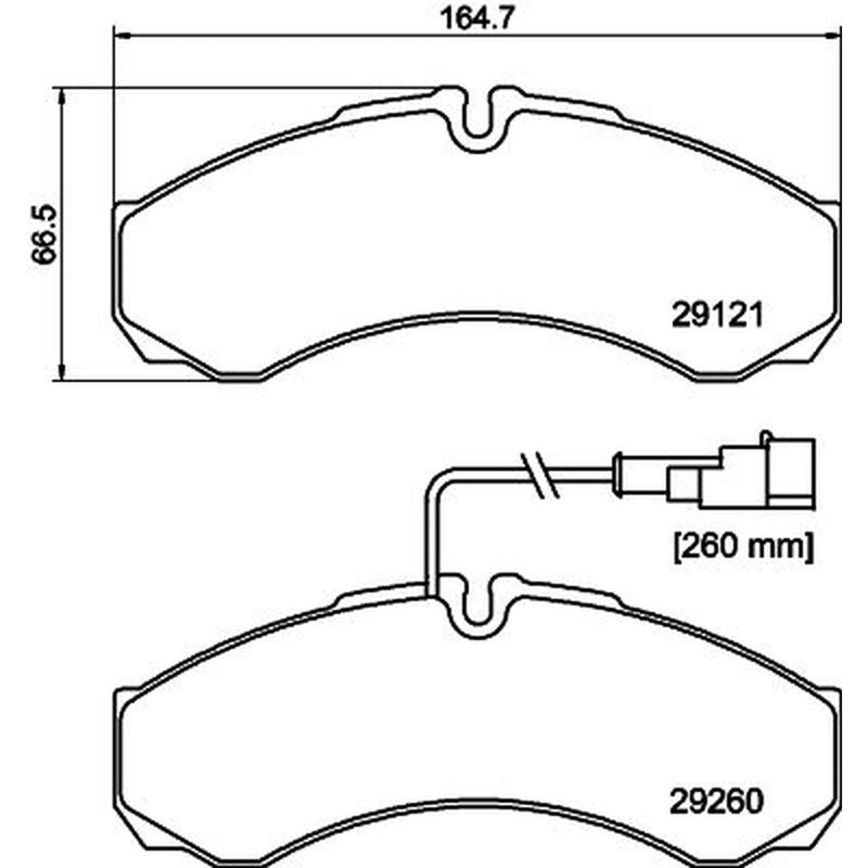 Mintex Rear Brake Pad Set MDB3061