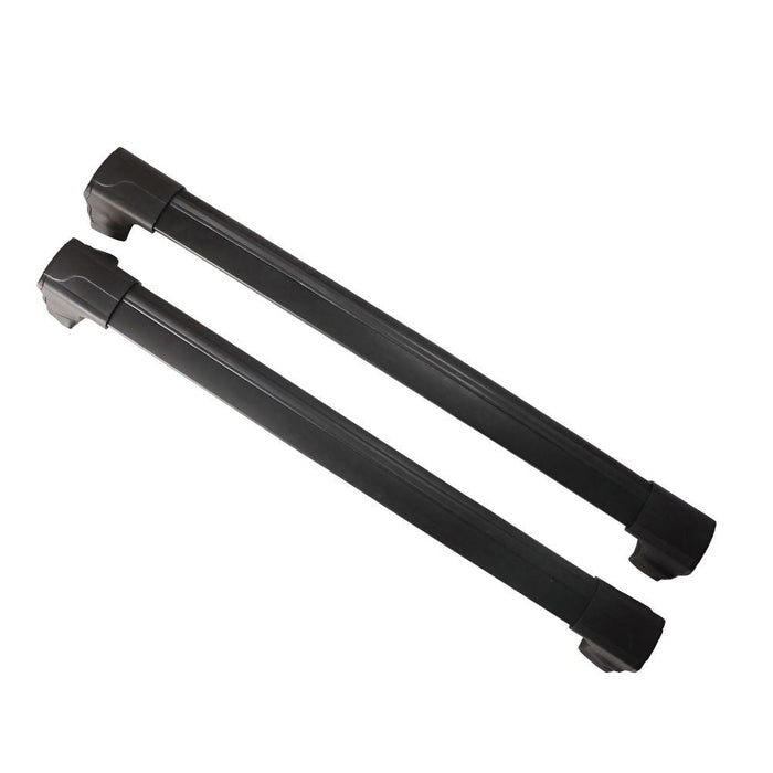 Aluminium Roof Bars Rack Black fits Volkswagen Caddy 2021- - Omtec - Van Life Living