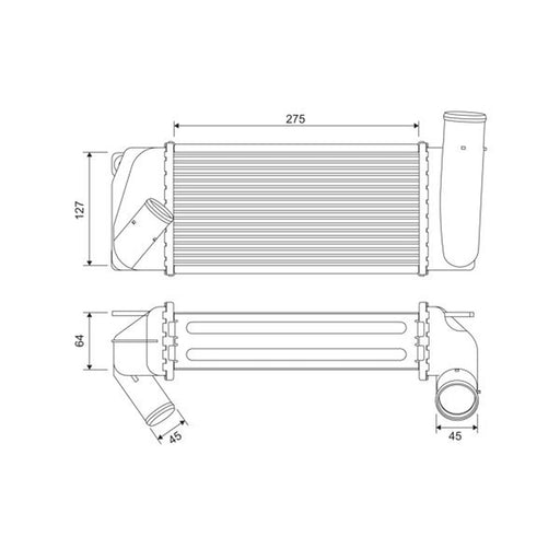 Valeo Intercooler (Charge Air Cooler) 822905