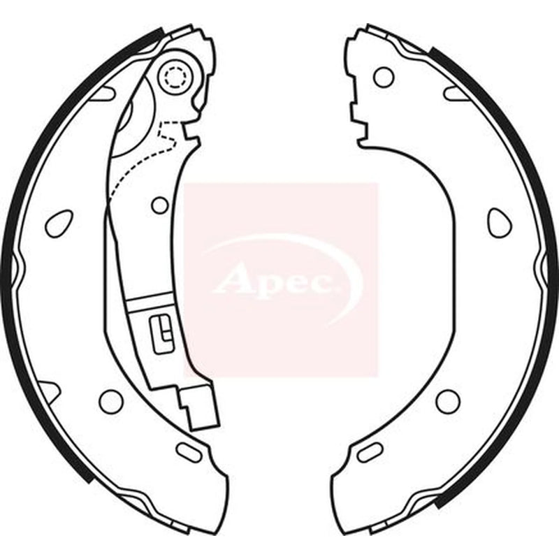 Apec Brake Shoe Set Axle Kit SHU661