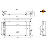 NRF Engine Radiator 50047